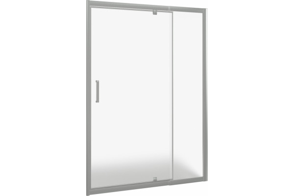 Душевая дверь в нишу Good Door Orion WTW-PD-130-G-CH распашная, стекло рифленое