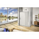 Душевая дверь в нишу Good Door Orion WTW-PD-140-G-CH распашная, стекло рифленое