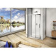 Душевая дверь в нишу Good Door Orion WTW-100-G-CH раздвижная, стекло рифленое