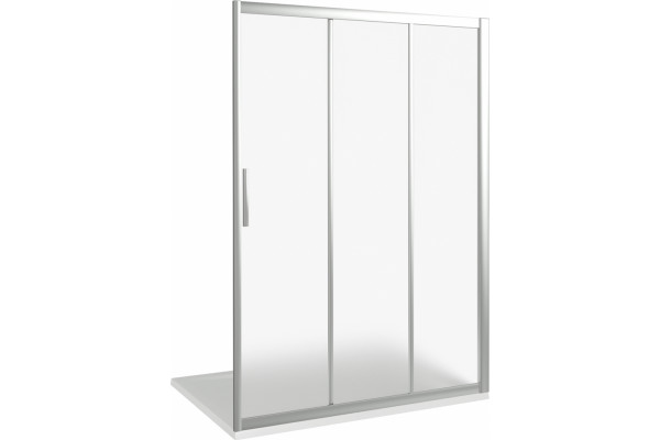 Душевая дверь в нишу Good Door Orion WTW-130-G-CH раздвижная, стекло рифленое