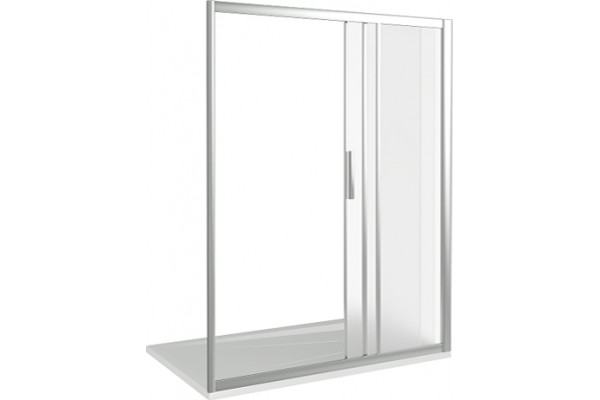 Душевая дверь в нишу Good Door Orion WTW-130-G-CH раздвижная, стекло рифленое