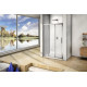 Душевая дверь в нишу Good Door Orion WTW-110-G-CH раздвижная, стекло рифленое