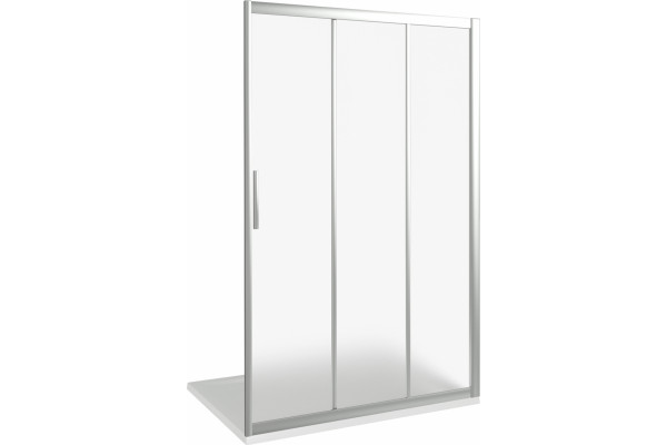 Душевая дверь в нишу Good Door Orion WTW-110-G-CH раздвижная, стекло рифленое