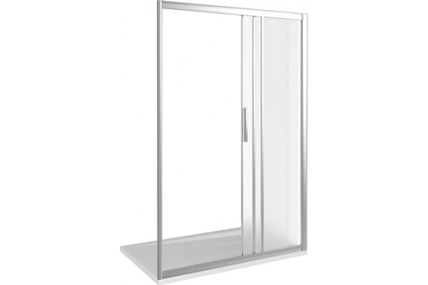 Душевая дверь в нишу Good Door Orion WTW-110-G-CH раздвижная, стекло рифленое