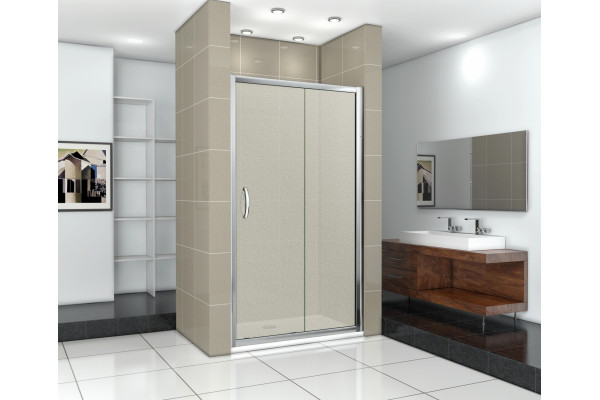 Душевая дверь в нишу Good Door Infinity WTW-110-G-CH раздвижная, стекло рифленое