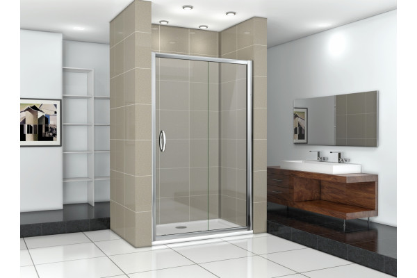 Душевая дверь в нишу Good Door Infinity WTW-130-C-CH раздвижная, стекло прозрачное