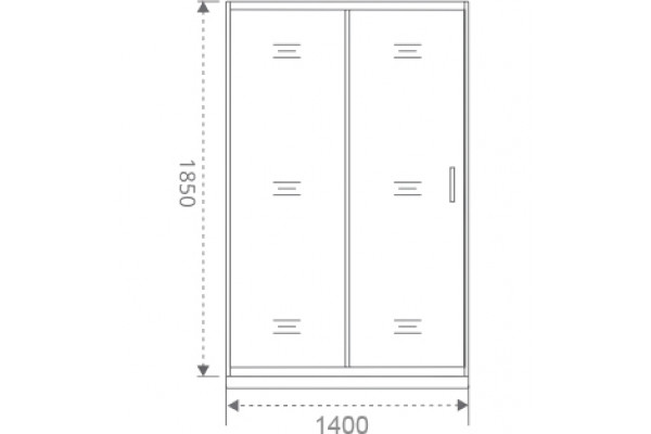 Душевая дверь в нишу Good Door Infinity WTW-140-G-CH раздвижная, стекло рифленое