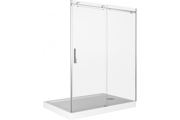 Душевая дверь в нишу Good Door Galaxy WTW-130-C-CH раздвижная, стекло прозрачное