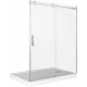 Душевая дверь в нишу Good Door Galaxy WTW-130-C-CH раздвижная, стекло прозрачное