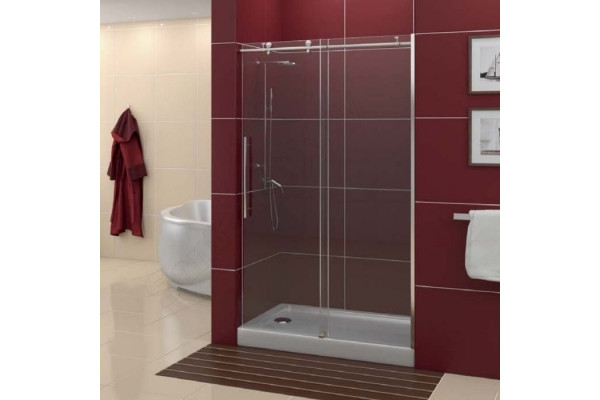 Душевая дверь в нишу Good Door Puerta WTW-130-C-CH раздвижная, стекло прозрачное