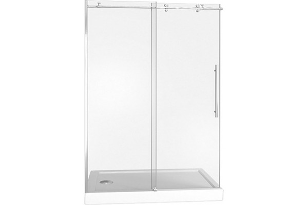 Душевая дверь в нишу Good Door Puerta WTW-130-C-CH раздвижная, стекло прозрачное