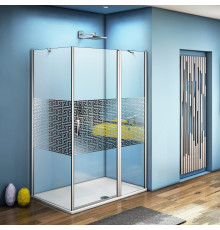 Душевой уголок Good Door Fantasy WTW+SP-F-CH 140x80 прямоугольный, двери распашные