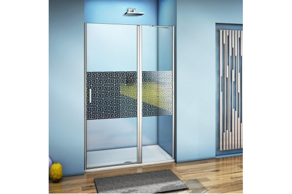 Душевая дверь в нишу Good Door Fantasy WTW-140-F-CH распашная, стекло прозрачное