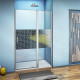 Душевая дверь в нишу Good Door Fantasy WTW-140-F-CH распашная, стекло прозрачное