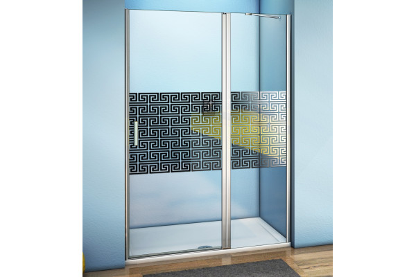 Душевая дверь в нишу Good Door Fantasy WTW-140-F-CH распашная, стекло прозрачное