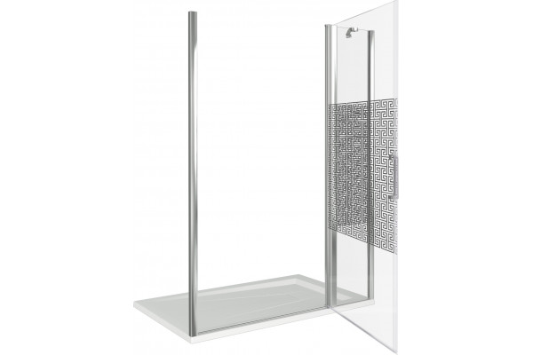 Душевая дверь в нишу Good Door Fantasy WTW-140-F-CH распашная, стекло прозрачное