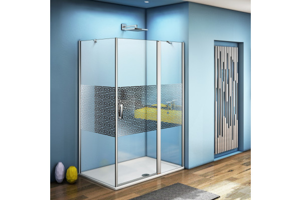 Душевой уголок Good Door Fantasy WTW+SP-F-CH 140x90 прямоугольный, двери распашные