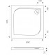 Поддон для душа Good Door Квадро 80x80 квадратный, низкий
