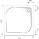 Поддон для душа Good Door Квадро 90x90 с ножками и экраном, квадратный, низкий