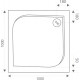 Поддон для душа Good Door Квадро 100x100 с ножками и экраном, квадратный, низкий