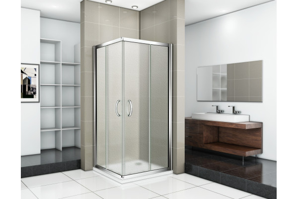 Душевой уголок Good Door Infinity CR-80-G-CH 80x80 квадратный, двери раздвижные