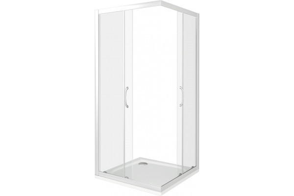 Душевой уголок Good Door Latte CR-80-C-WE 80x80 квадратный, двери раздвижные