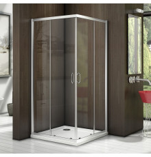 Душевой уголок Good Door Latte CR-100-C-WE 100x100 квадратный, двери раздвижные