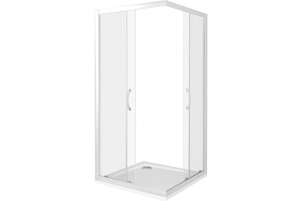 Душевой уголок Good Door Latte CR-100-C-WE 100x100 квадратный, двери раздвижные