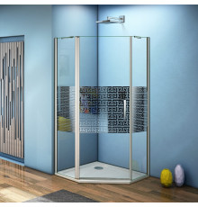 Душевой уголок Good Door Fantasy PNT-90-F-CH 90x90 двери распашные, стекло прозрачное