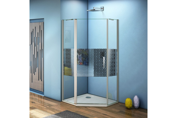 Душевой уголок Good Door Fantasy PNT-90-F-CH 90x90 двери распашные, стекло прозрачное