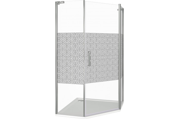 Душевой уголок Good Door Fantasy PNT-90-F-CH 90x90 двери распашные, стекло прозрачное