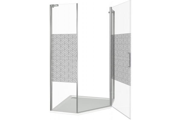 Душевой уголок Good Door Fantasy PNT-90-F-CH 90x90 двери распашные, стекло прозрачное