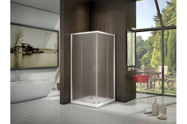 Душевой уголок Good Door Latte CR-90-G-WE 90x90 квадратный, двери раздвижные
