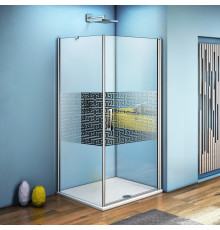 Душевой уголок Good Door Fantasy CR-100-F-CH 100x100 квадратный, двери распашные