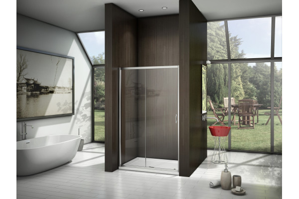 Душевая дверь в нишу Good Door Latte WTW-120-C-WE раздвижная, стекло прозрачное