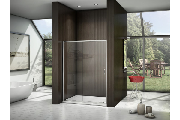 Душевая дверь в нишу Good Door Latte WTW-130-C-WE раздвижная, стекло прозрачное