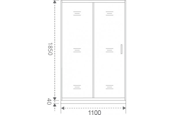 Душевая дверь в нишу Good Door Latte WTW-110-G-WE раздвижная, стекло рифленое