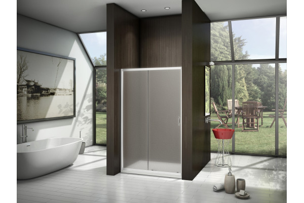 Душевая дверь в нишу Good Door Latte WTW-110-G-WE раздвижная, стекло рифленое
