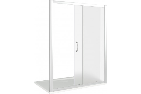 Душевая дверь в нишу Good Door Latte WTW-130-G-WE раздвижная, стекло рифленое