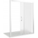 Душевая дверь в нишу Good Door Latte WTW-140-G-WE раздвижная, стекло рифленое