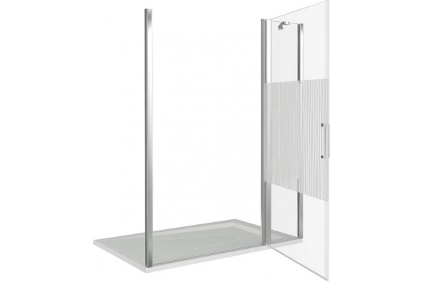 Душевая дверь в нишу Good Door Pandora WTW-130-T-CH распашная, стекло прозрачное