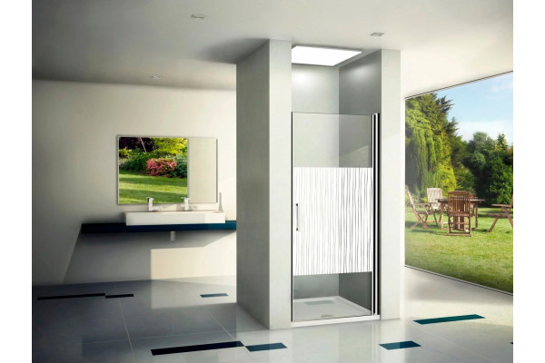 Душевая дверь в нишу Good Door Pandora WTW-130-T-CH распашная, стекло прозрачное