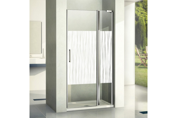 Душевая дверь в нишу Good Door Pandora WTW-140-T-CH распашная, стекло прозрачное