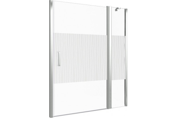 Душевая дверь в нишу Good Door Pandora WTW-140-T-CH распашная, стекло прозрачное