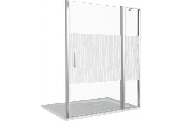 Душевая дверь в нишу Good Door Pandora WTW-140-T-CH распашная, стекло прозрачное