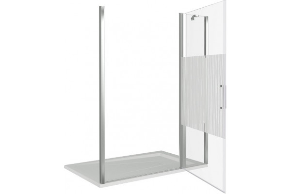 Душевая дверь в нишу Good Door Pandora WTW-140-T-CH распашная, стекло прозрачное
