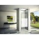 Душевая дверь в нишу Good Door Pandora WTW-140-T-CH распашная, стекло прозрачное