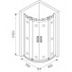Душевой уголок Good Door Galaxy R-TD-90-C-CH четверть круга, двери раздвижные