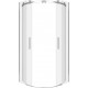 Душевой уголок Good Door Galaxy R-TD-90-C-CH четверть круга, двери раздвижные