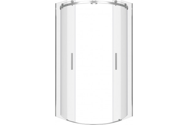 Душевой уголок Good Door Galaxy R-TD-100-C-CH четверть круга, двери раздвижные
